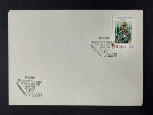 Envelope, Maximilian Kolbe, Warsaw I, 1982