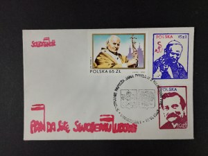 Envelope, John Paul II, Lech Walesa, Warsaw, 1983