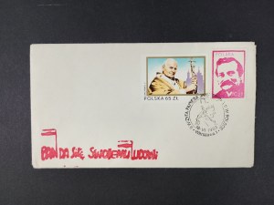 Envelope, John Paul II, Lech Walesa, Warsaw, 1983