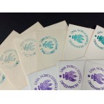 Set of envelopes and paper (21 pcs.), Union of Modern Humanism, various shades