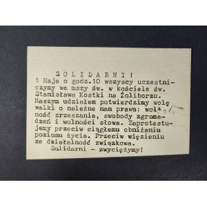 Druk ulotny, Solidarność z Afganistanem 1. V. 1986