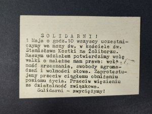Leaflet print, Solidarity with Afghanistan 1. V. 1986