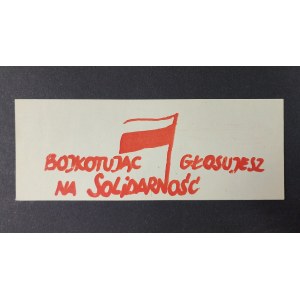 Druk ulotny, Agitka, Bojkot