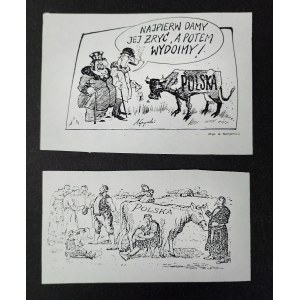 Zestaw 2 szt. druk ulotny, A. Gacparski