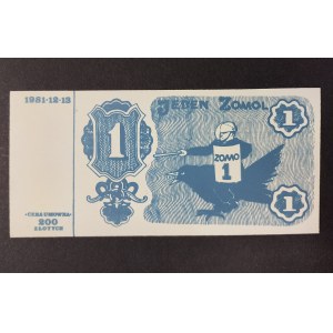 Banknot 1 Zomol UNC