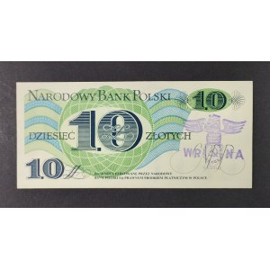 Banknot 10 złotych 1982, wrona skona, UNC, A 08494440