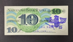 Banknote 10 gold 1982, the crow shall not beat us, UNC, A 2224334