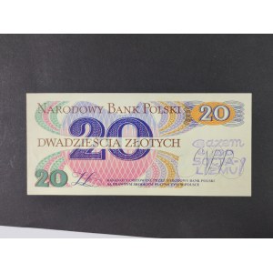 Banknot 20 złotych 1982, razem do socjalizmu!, B 2126898