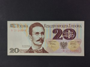 Banknote 20 zloty 1982, together to socialism, B 2126898