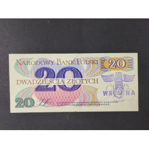 Banknot 20 złotych 1982, wrona skona, UNC, B 8663704