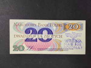 Banknote 20 gold 1982, the crow shall not beat us, UNC, D 4652677