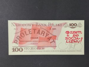 Banknote 100 zloty 1979, together to socialism, GB 2906416