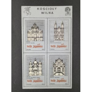 Bloczek znaczków, Kościoły Wilna