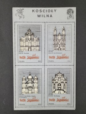 Block of stamps, Churches of Vilnius