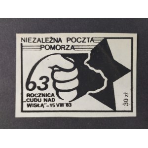 Independent Pomeranian Post Office stamp, 63rd anniversary of the Miracle on the Vistula River, 1983