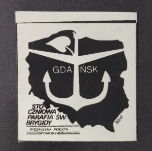 Stamp Independent Post of Pomerania, Gdansk