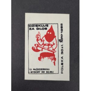 Znaczek, Wybory do Sejmu, 1985