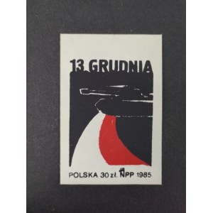 Znaczek, 13 Grudnia, 1985