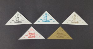 Set of 5 stamps, 1980-1984