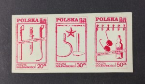 Block of 3 stamps, elections, 1984