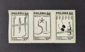 Block of 3 stamps, elections, 1984