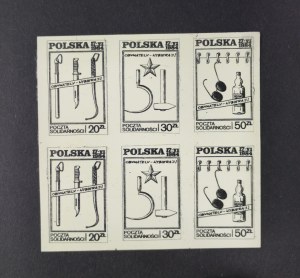 Block of 6 stamps, elections, 1984