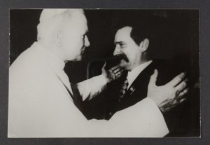 Photo by Lech Walesa and John Paul II