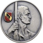 Switzerland - Bern - silver-plated bronze medal n.d. - Bernese Cantonal Smallbore Shooting Association, Fleissmedaille - Switzerland, Swiss Shooting Medal