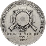 Switzerland - Glarus - Silver medal 1927 - Glarus cantonal championship - Switzerland, Swiss Shooting Medal