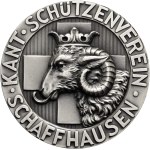 Switzerland - Schaffhausen - Silver medal 1972 - Schaffhausen, Kantonalschützenverein Schaffhausen, Meisterschaft - Switzerland, Swiss Shooting Medal