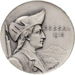 Switzerland - St. Gallen - Silver medal 1910 - Gossau, St. Gallen Cantonal Shooting Festival - Switzerland, Swiss Shooting Medal