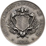 Switzerland - Zurich - Silver medal 1893 - Kantonalschützenfest - Switzerland, Swiss Shooting Medal