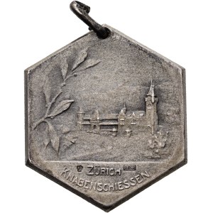Switzerland - Zurich - Silver medal circa 1910 - Knabenschiessen - Switzerland, Swiss Shooting Medal