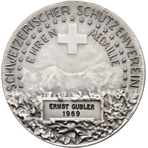 Switzerland - Silver Medal 1969 - Swiss Shooting Club, Medal of Honor, William Tell - Switzerland, Swiss Shooting Medal