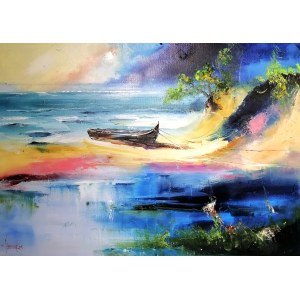 Alfred Anioł, Boat on the beach