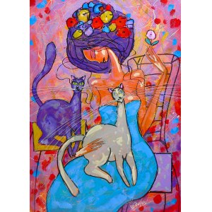 Wiktor Bezrukow, Girl with two cats
