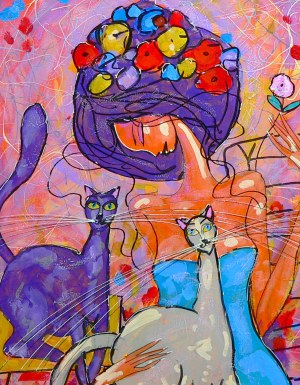 Viktor Bezrukov, Girl with two cats