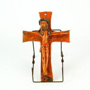 Ceramika ludowa - Jezus Ukrzyżowany