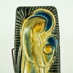 DUTKA Leszek - Plakieta ceramiczna - Matka Boska z dzieciątkiem - Kraków lata 60.