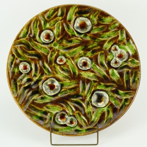 NAGRABA Zbigniew - Decorative platter - Krakow 1970s.