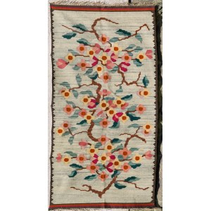 Kilim Art Deco - Kwiaty jabłoni - Lata 30 XX w.