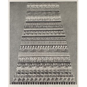 Roman Opałka (1931 Abbeville, Francja - 2011 Rzym), Wieża Babel, 1968