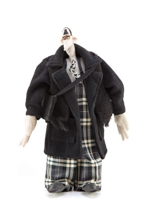 Monika and Pawel Althamer, Doll - Mr. in a Black Coat, 1990s.