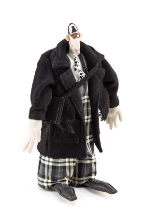 Monika and Pawel Althamer, Doll - Mr. in a Black Coat, 1990s.