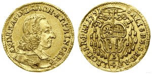 Austria, 1/4 ducat, 1751, Salzburg