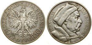 Poland, 10 zloty, 1933, Warsaw