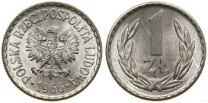 Poland, 1 zloty, 1966, Warsaw
