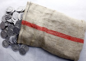 Poland, mint bag - 50 pennies (approx. 350 pieces), 1987, Warsaw.
