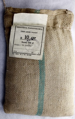Poland, mint bag - 1000 x 10 pennies, 1981(?), Warsaw