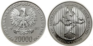 Poland, 20,000 zloty, 1989, Warsaw